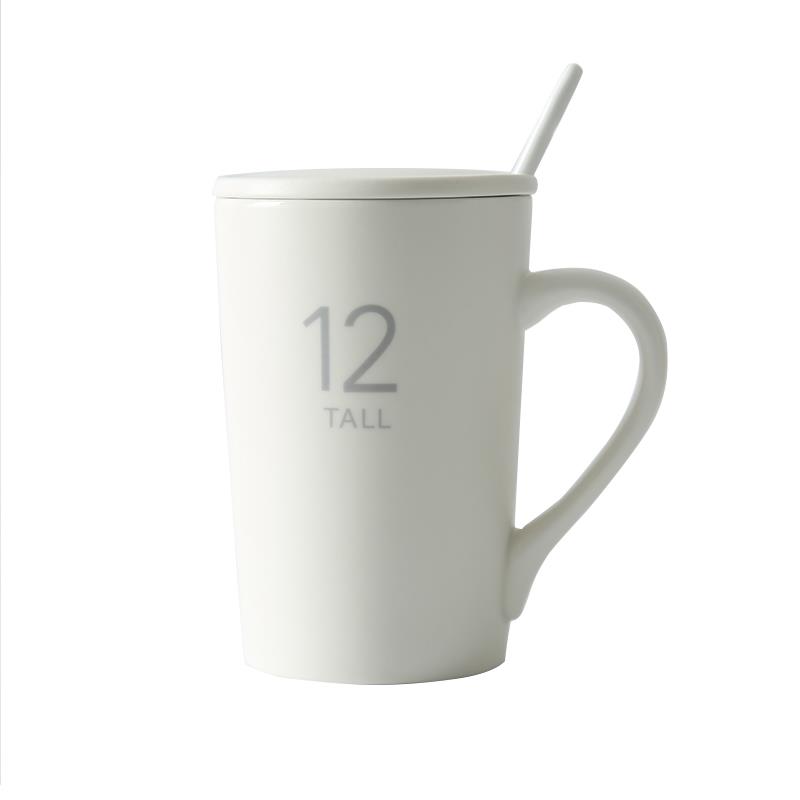 杯子男生陶瓷夏季家用陶瓷杯咖啡杯简约清新森系马克杯无盖水杯女