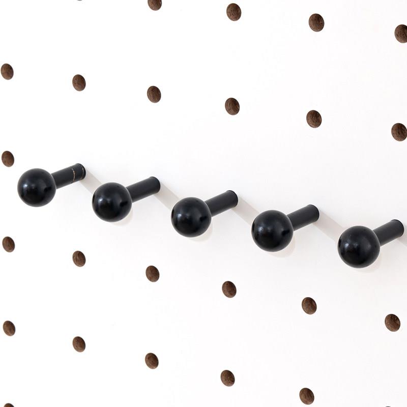 Iwood 15mm round hole hole board accessories pure black matchstick solid wood round head side insert stick