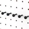 Iwood 15mm round hole hole board accessories pure black matchstick solid wood round head side insert stick