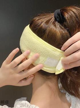 月子发带产后春夏秋孕妇纯棉不勒头大头围护额防风调节魔术贴头巾