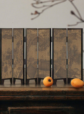 装饰画办公桌创意江山装饰摆件