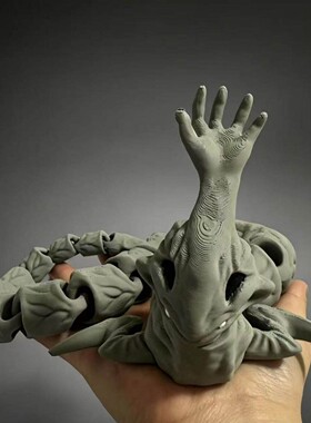 跨境新品巨型3D打印湖面伸手怪摆件关节可活动摆件模型儿童节玩具
