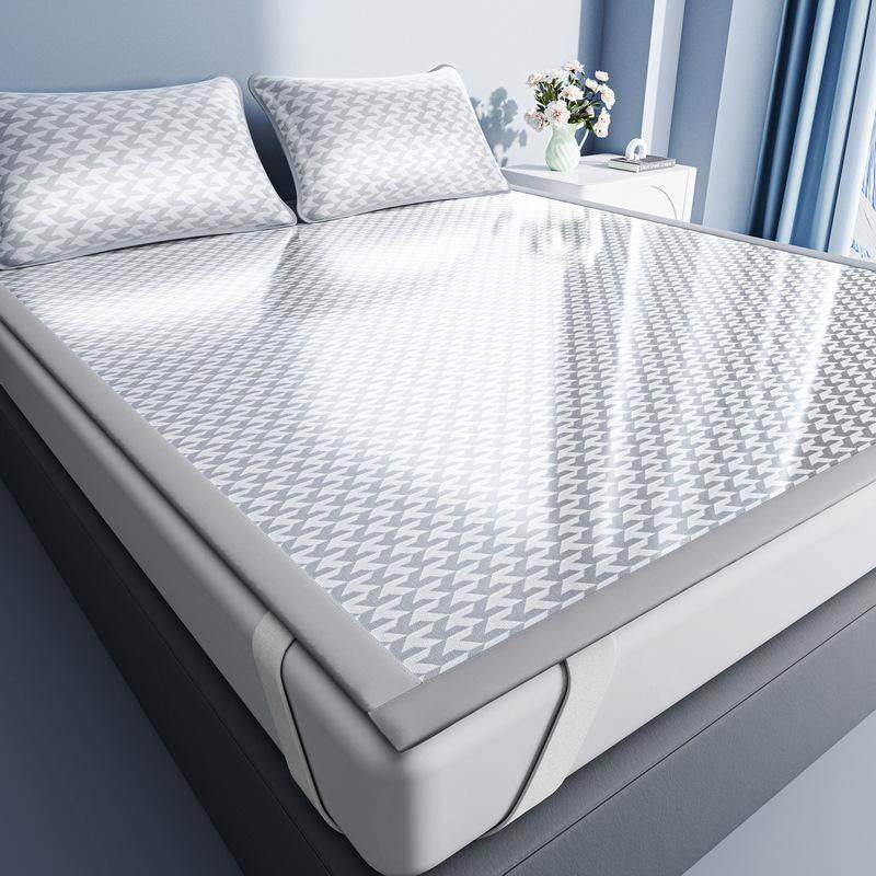 夏季冰丝凉席三件套夏天家用折叠软席空调席学生宿舍单人席子,淘宝优惠券,粉丝福利购,淘宝优惠卷