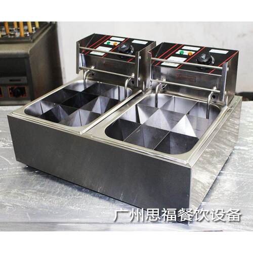 台式多功能电热九宫格关东煮烫串串香鱼丸炉煮面炉炸串摆摊小吃机 - 图2