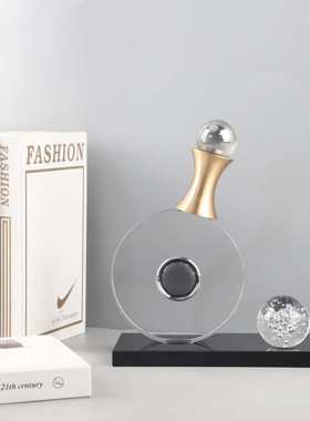 欧式轻奢透明水晶琵琶艺术装饰摆件玄关卧室客厅电视柜家居装饰品