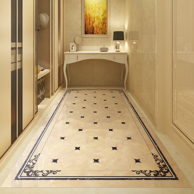 新款欧式走廊a过道地贴装饰防水耐磨客厅茶几地板贴浴室瓷砖遮丑,淘宝优惠券,粉丝福利购,淘宝优惠卷