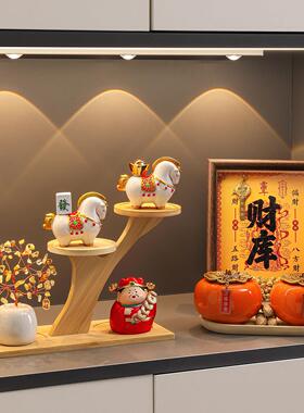 招财马上发财玄关马上有钱摆件客厅餐边柜酒柜装饰品乔迁新居礼品