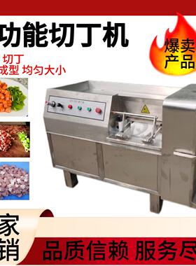 全自动切丁机商用切块机厂家多功能肉制品不锈钢鸡胸肉切丁机大型