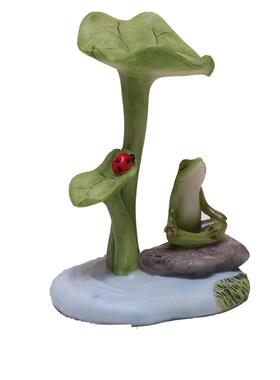 创意卡通小青蛙饰品房子花园庭院阳台美化家居桌面动物工艺品饰品
