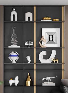 现代无障碍豪华高端电视柜软装饰客厅展示柜办公室书房壁龛壁龛饰