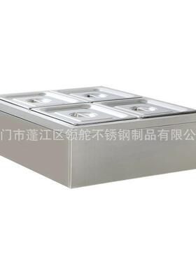 快餐保温台商用4格电热保温售饭台汤池分餐台快餐保温