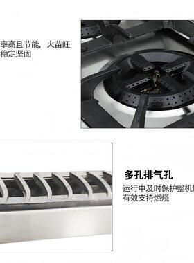 博畅商用立式燃气六头煲仔炉连气焗炉 立式组合炉 煲仔饭机带烤箱