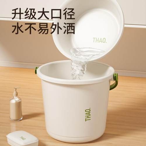 学生宿舍洗漱洗澡六件套装带脸盆牙杯肥皂盒水桶军训用品大号手提 - 图0