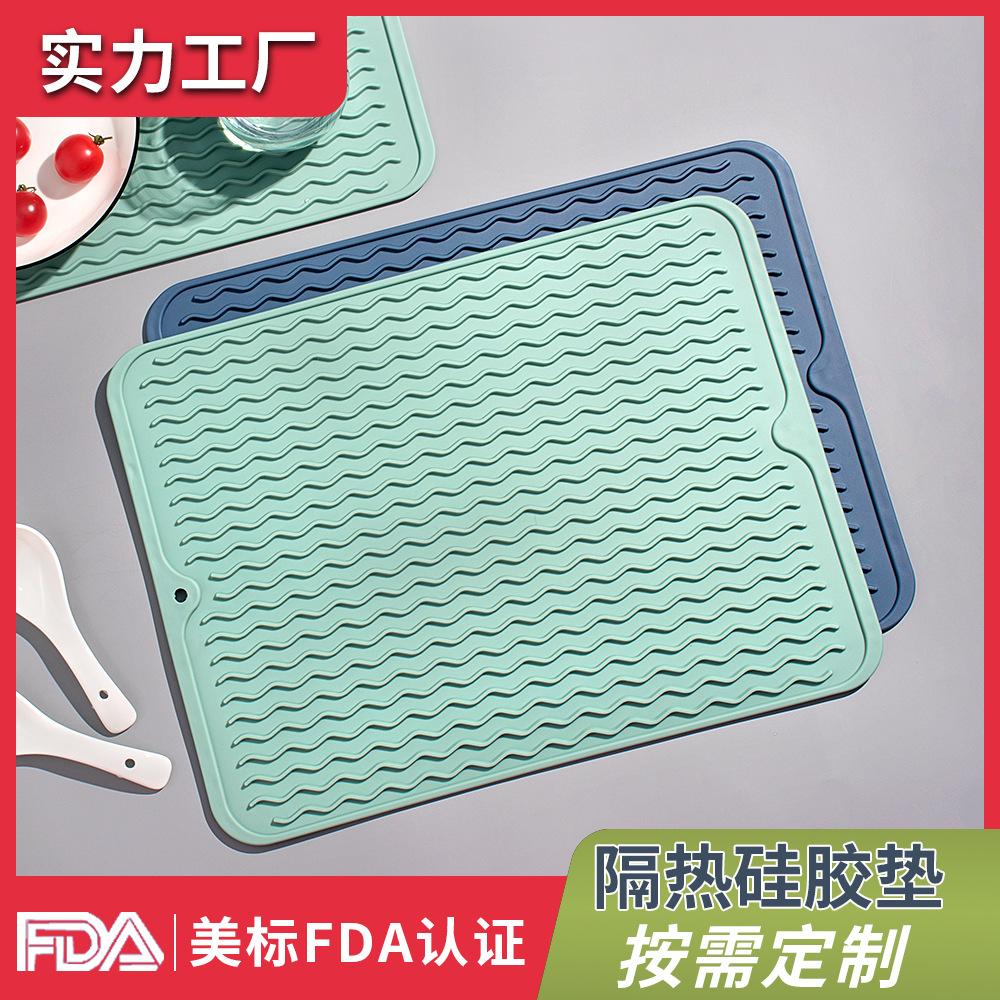 特大号加厚厨房台面垫耐高温灶台垫防滑菜板固定垫沥水垫定制餐垫 - 图1