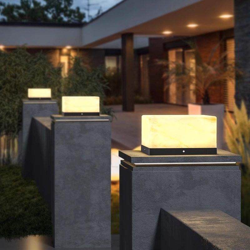 太阳能柱头灯户外庭院别墅大门两侧围墙花园柱子院子院墙门垛柱灯,淘宝优惠券,粉丝福利购,淘宝优惠卷