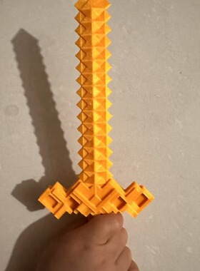3D打印我的世界像素剑炫酷玩具周