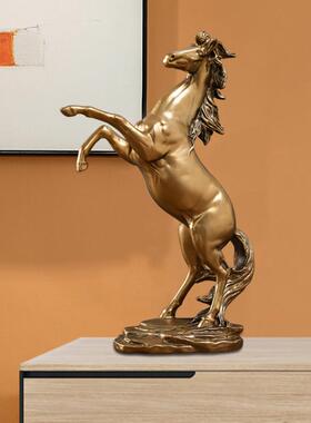 马到成功摆件家居客厅酒柜装饰品招财书房办公室饭店开业乔迁礼物