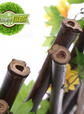 户外种植围栏防腐木质伸缩栅栏竹篱笆花朵爬藤架花园网格护栏花坛