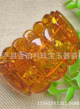 网红直播供货引流礼品民族风蜜蜡琥珀手牌串链男女外贸通用款