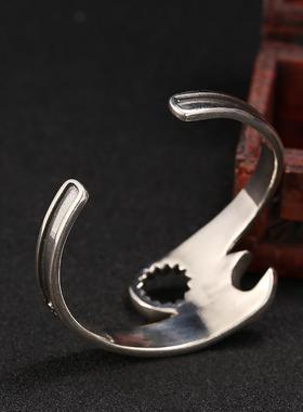 跨境速卖通新款时尚个性潮流酷男士个性开口扳手手镯厂家直销