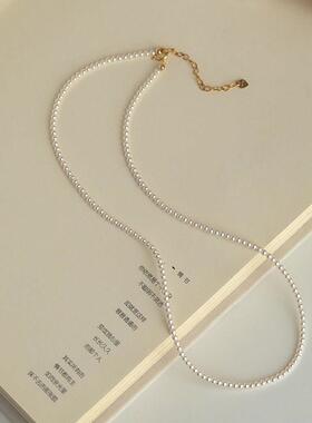 chomelkinsey2mm迷你珍珠项炼 炼 女淡水极细小珍珠精致百搭2025