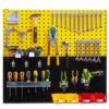 Factory direct sales hardware tool hanging board wall storage hole board display rack square hole hanging board hook tool hanger