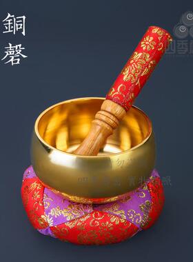 唐密一面器日式铜罄音钵铜磬密教法具4寸加厚版铜磬