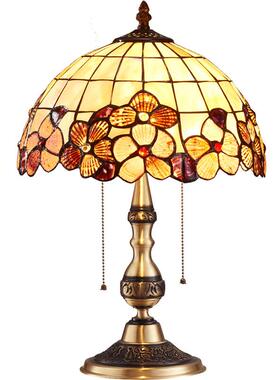 T069蒂凡尼风格贝壳台灯适配电压220V