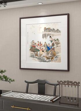 八仙过海挂画卧室国画中堂画客厅沙发背景墙装饰画中国风民俗壁画