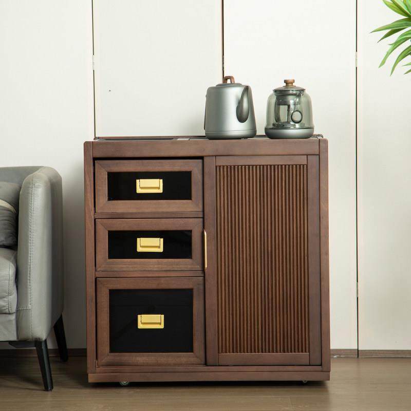 新中式茶水柜移动实木茶台胡桃木茶桌小户型客厅多功能水吧台烧水,淘宝优惠券,粉丝福利购,淘宝优惠卷