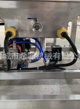麻薯巧克力涂层设备面包甜甜圈瀑布式淋巧克力涂层机爆浆曲奇涂层