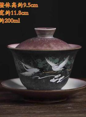 新中式宋代美学茶室氛围布置复古摆件茶具盖碗古风茶道茶文化配件