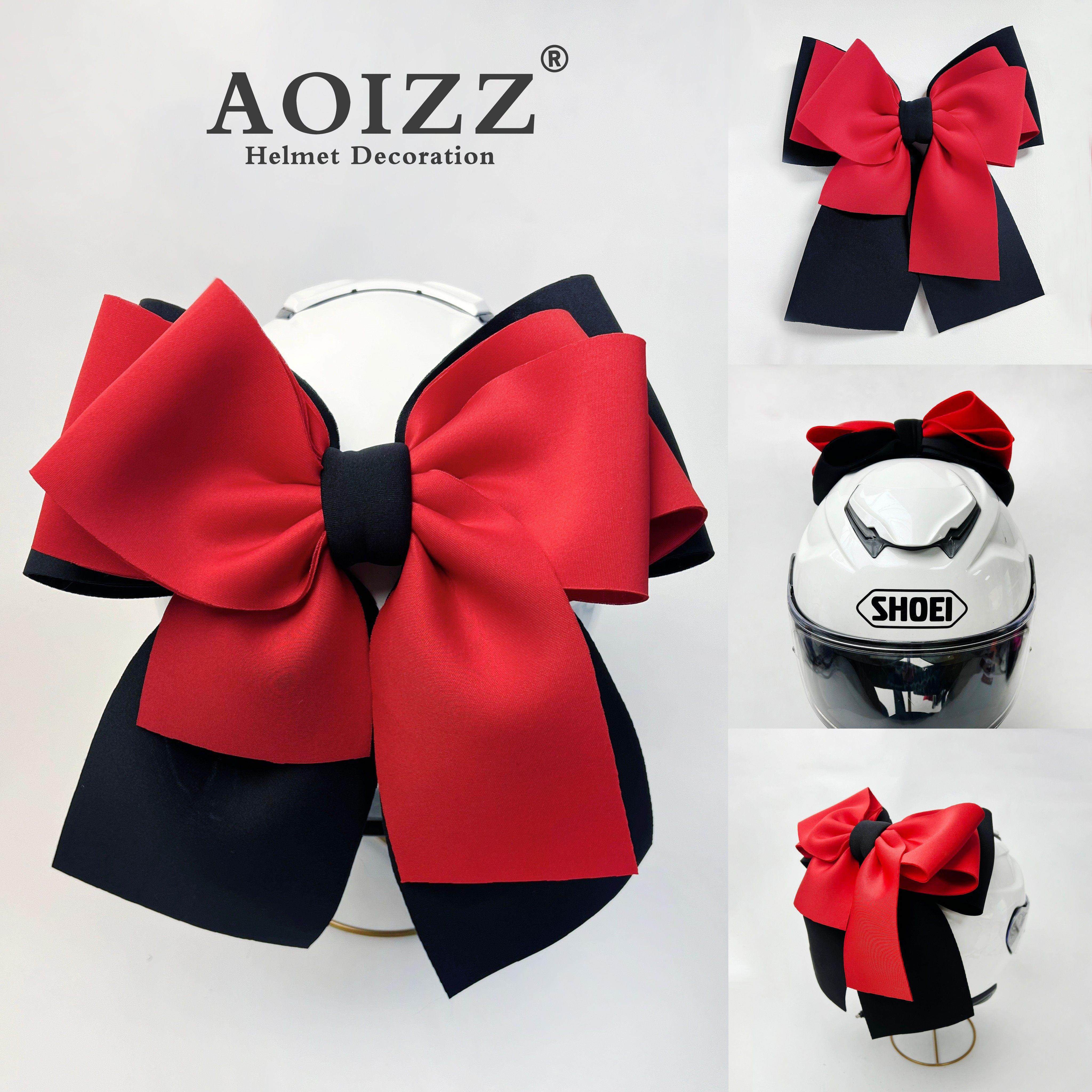 AOIZZ 滑雪摩托 托机车安全帽蝴蝶结上顶部装饰物品创意蝴蝶结装,淘宝优惠券,粉丝福利购,淘宝优惠卷