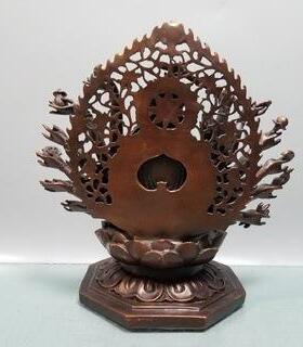 铜观音千手观音佛像摆设精工铜器黄铜准提观音家居寺庙摆件