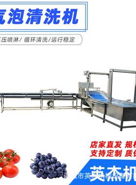多功能蔬菜清洗加工设备 大型食品厂中央厨房压喷淋气泡清洗机
