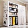 Perforated board storage rack multi-layer storage shelf integrated wall-mounted household utility room shelf self-assembled device rack