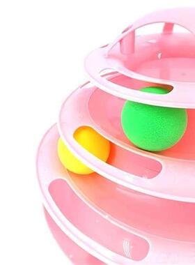 3/4 Levels Cats Toy Tower Tracks Cat Toys Interactive Cat In