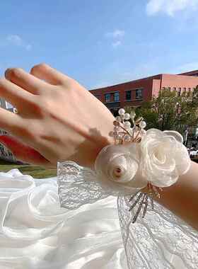 伴娘手腕花结婚新娘高级感手花