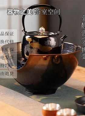龙隐斋电陶炉茶炉家用小型加热烧水壶提梁壶泡茶器专用陶瓷炉煮茶
