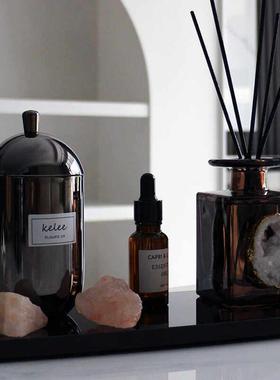 样板间香薰香氛托 托盘摆件酒店浴室饰品搭配套装洗手台面乳液瓶