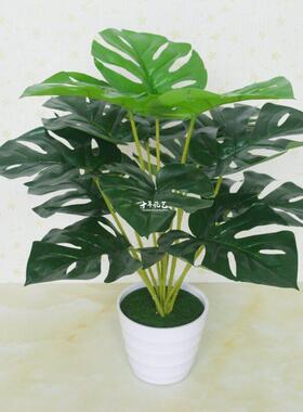 新款 包邮仿真绿植红掌假花客厅装饰绿色植物落地假花盆栽摆设盆