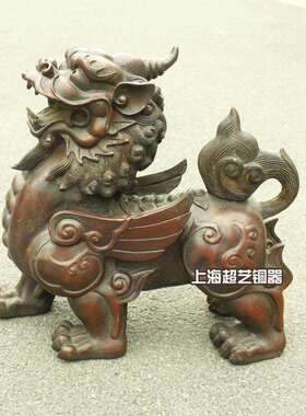 铜貔貅摆件一对摆设金属工艺品铜器铜雕塑