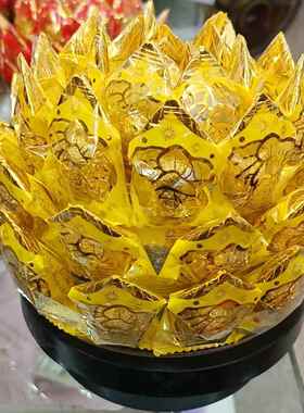 招财莲花糖塔旺来塔潮汕闽南拜天公中秋春节供佛贡品酥糖节日糖果