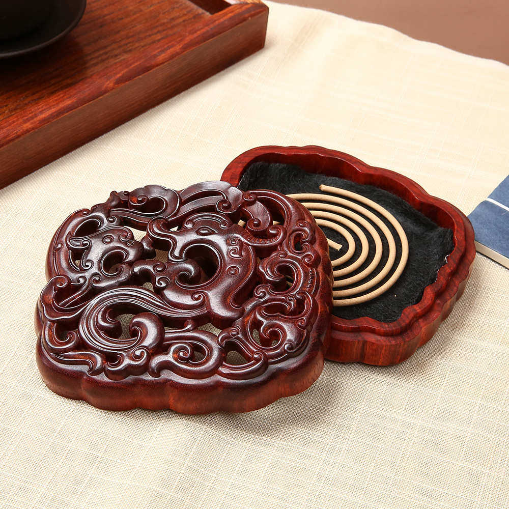 赞比亚小叶紫檀木有凤来仪香盒香炉香座香薰炉红木质香器香道配件,淘宝优惠券,粉丝福利购,淘宝优惠卷