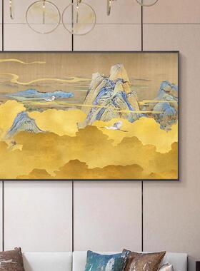 新中式客厅沙发背景墙挂画酒店风景装饰画酒店客房卧室床头壁画