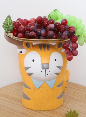 R9A4K0创意果卡动物存钱罐家居装饰品多功能桌面摆件树脂储通蓄罐
