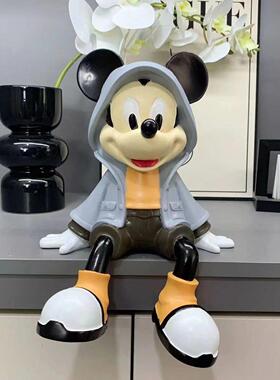 卡通坐姿米奇电视柜客厅酒柜家居入户创意装饰品玄关桌面摆件摆设