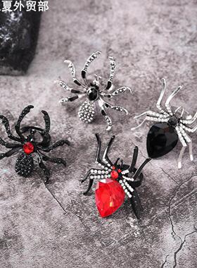 Halloween Personalized Spider Ring Girl万圣节蜘蛛戒指女 ﻿