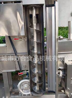 厂家供粉无骨鸡应裹糠机全自动雪花鸡柳上糠万合机械机南柳瓜饼上