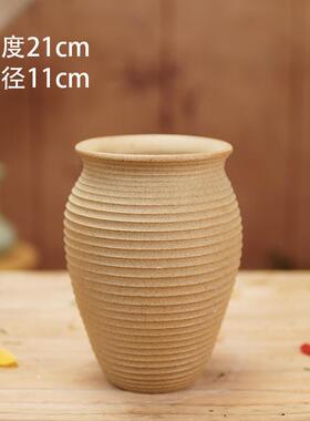 景德镇陶瓷花瓶水养鲜切花中国风桌面台面陶瓷粗陶鲜花复古水培瓶